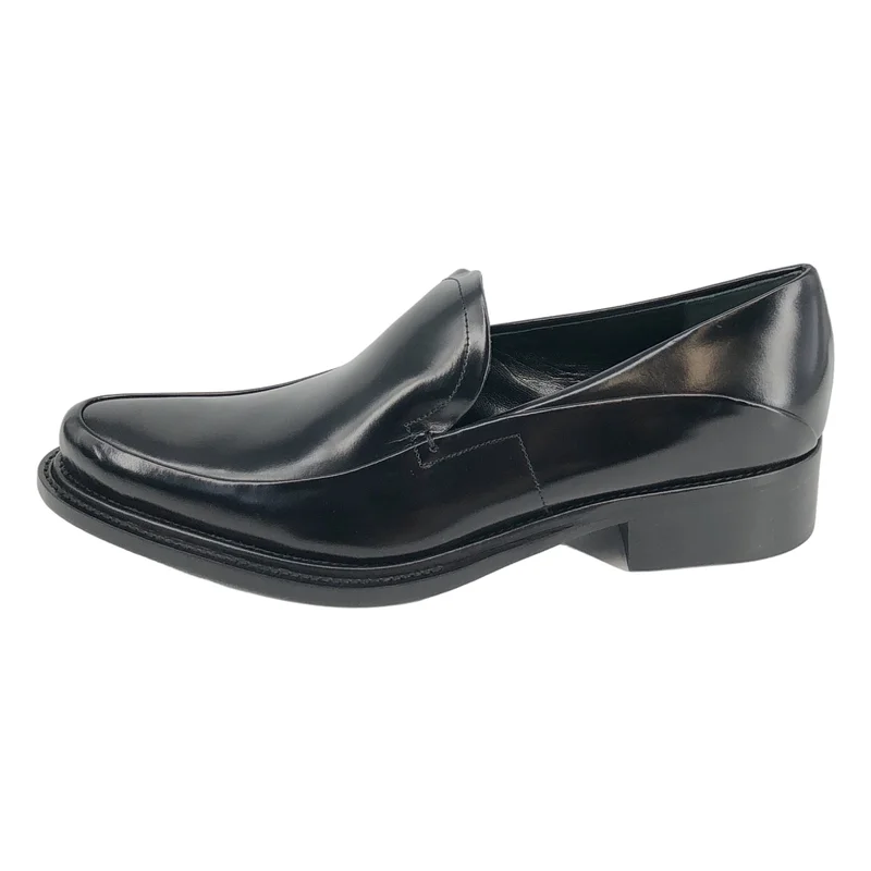PRADA / プラダ | CALZATURE DONNA レザー ポインテッドトゥローファー | 38 | レディース