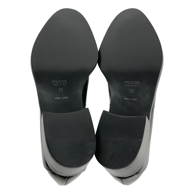 PRADA / プラダ | CALZATURE DONNA レザー ポインテッドトゥローファー | 38 | レディース