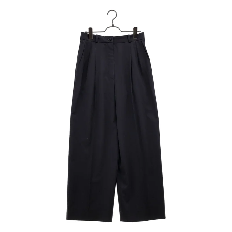 HERMES / エルメス | マルジェラ期 ウール タック ワイドスラックス | 40 | レディース