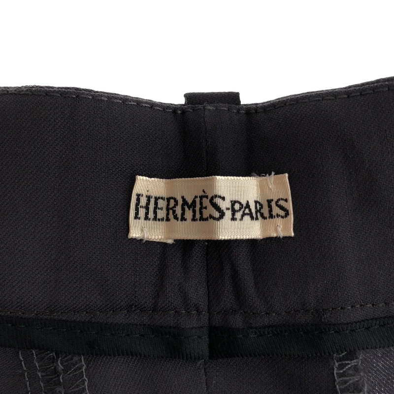 HERMES / エルメス | マルジェラ期 ウール タック ワイドスラックス | 40 | レディース