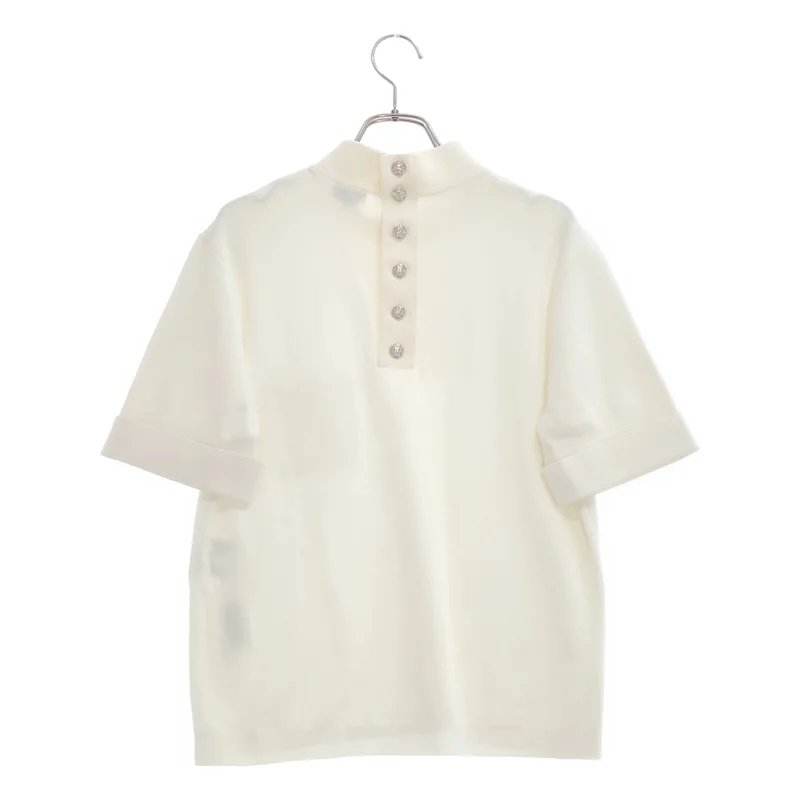 CHANEL / シャネル | 2022SS | ライオンボタン ハイネックニット | 38 | レディース