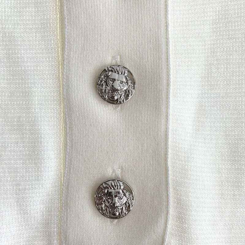 CHANEL / シャネル | 2022SS | ライオンボタン ハイネックニット | 38 | レディース