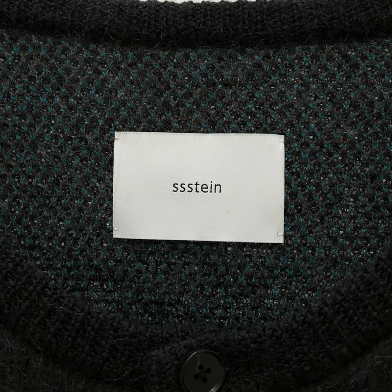 ssstein / シュタイン | 2025AW | KID MOHAIR MIX JACQUARD KNIT CARDIGAN / モヘヤ混 ジャガード ニットカーディガン | M | メンズ