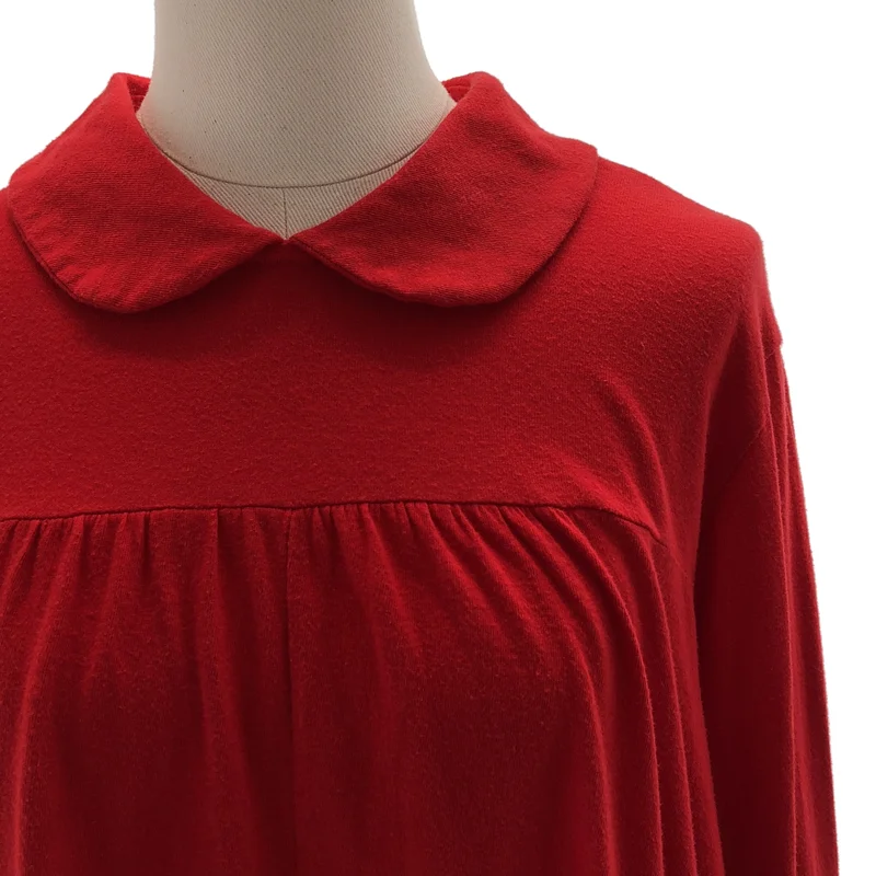 tricot COMME des GARCONS / トリココムデギャルソン | 2013AW | 製品加工 変形 オーバーシルエット バックボタン 丸襟 トップス | M | レディース