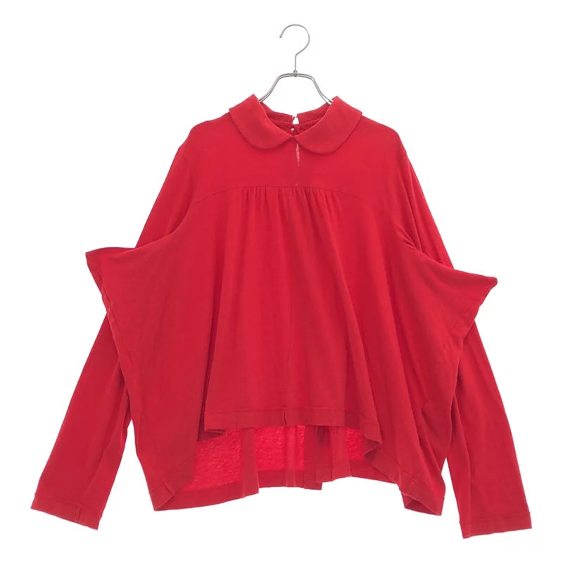 tricot COMME des GARCONS / トリココムデギャルソン | 2013AW | 製品加工 変形 オーバーシルエット バックボタン 丸襟 トップス | M | レディース