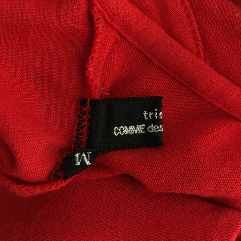 tricot COMME des GARCONS / トリココムデギャルソン | 2013AW | 製品加工 変形 オーバーシルエット バックボタン 丸襟 トップス | M | レディース