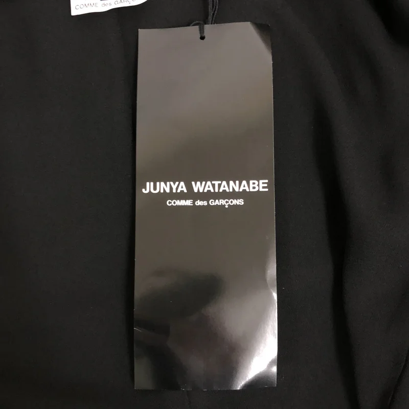 JUNYA WATANABE COMME des GARCONS / ジュンヤワタナベ | 2014AW | ポリエステル 異素材 切替 総パッチ スパンコール ロングジャケット | XS | レディース
