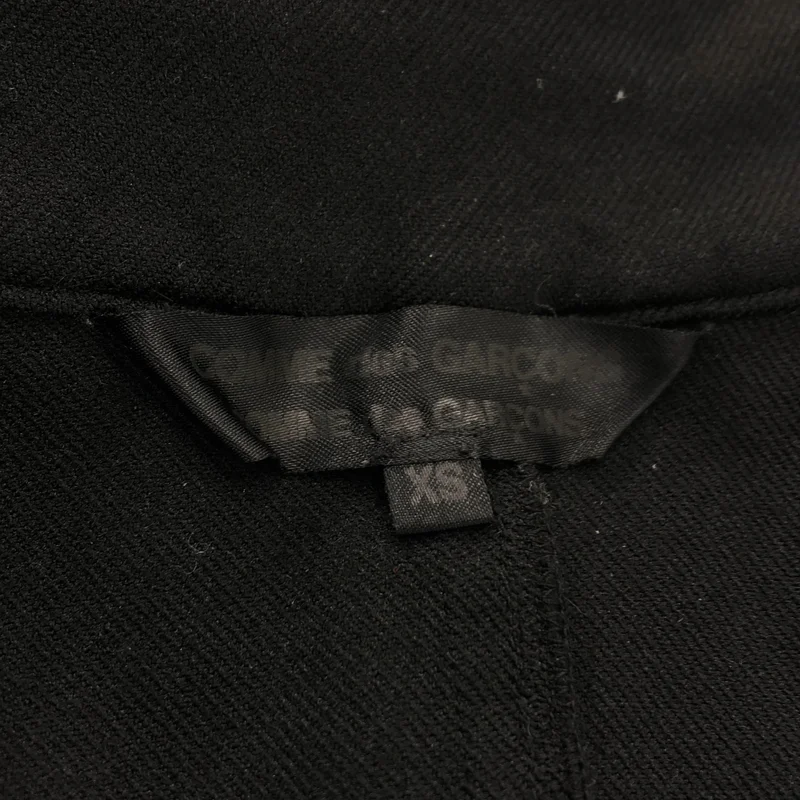 COMME des GARCONS COMME des GARCONS / コムコム | 2011AW | ポリエステル縮絨 フリル装飾 ステンカラーコート | XS | レディース