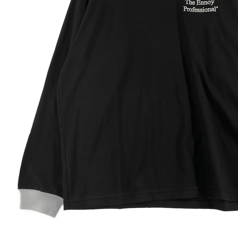 The Ennoy Professional / ザエンノイプロフェッショナル | ロゴ 刺しゅう ロングスリーブ Tシャツ | L | メンズ