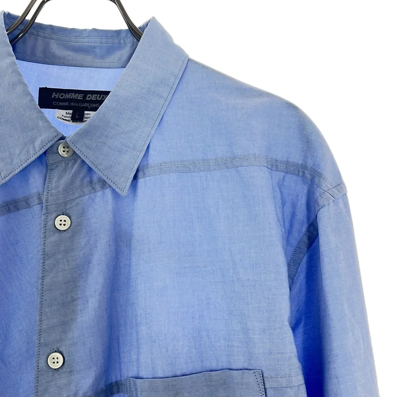 COMME des GARCONS HOMME DEUX / コムデギャルソンオムドゥ | 2021SS | 製品洗い 捻れシャツ | L | メンズ