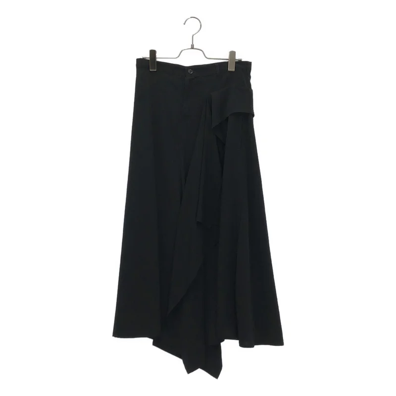 YOHJI YAMAMOTO +NOIR / ヨウジヤマモトプリュスノアール | アシンメトリー スカート NR-S07-500 | 1 | レディース