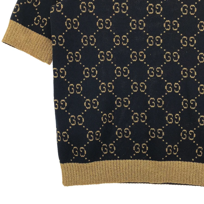 GUCCI / グッチ | コットン GG ラメニットトップス |