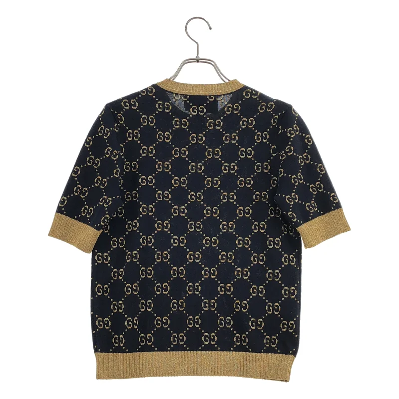 GUCCI / グッチ | コットン GG ラメニットトップス |