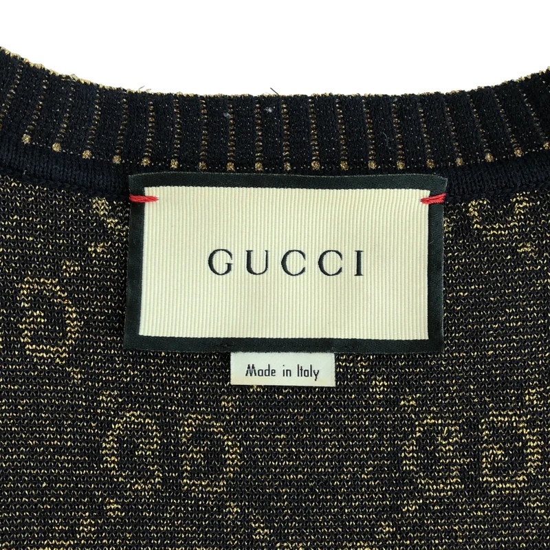 GUCCI / グッチ | コットン GG ラメニットトップス |