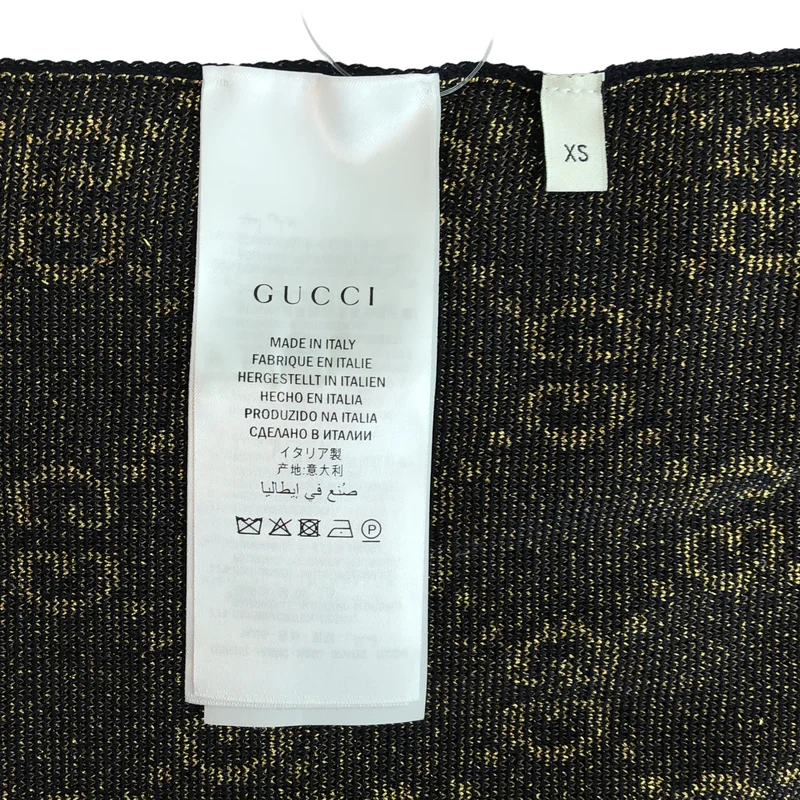 GUCCI / グッチ | コットン GG ラメニットトップス |