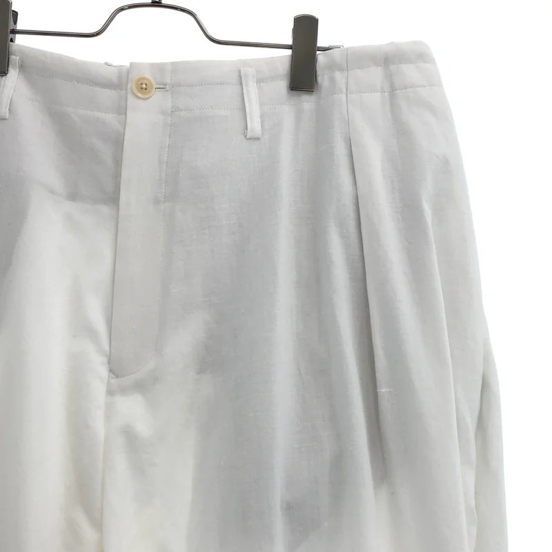 YOHJI YAMAMOTO POUR HOMME / ヨウジヤマモトプールオム | 2026SS | KHADI COTTON DRAPE PANTS カディコットン ドレープパンツ | 2 | メンズ