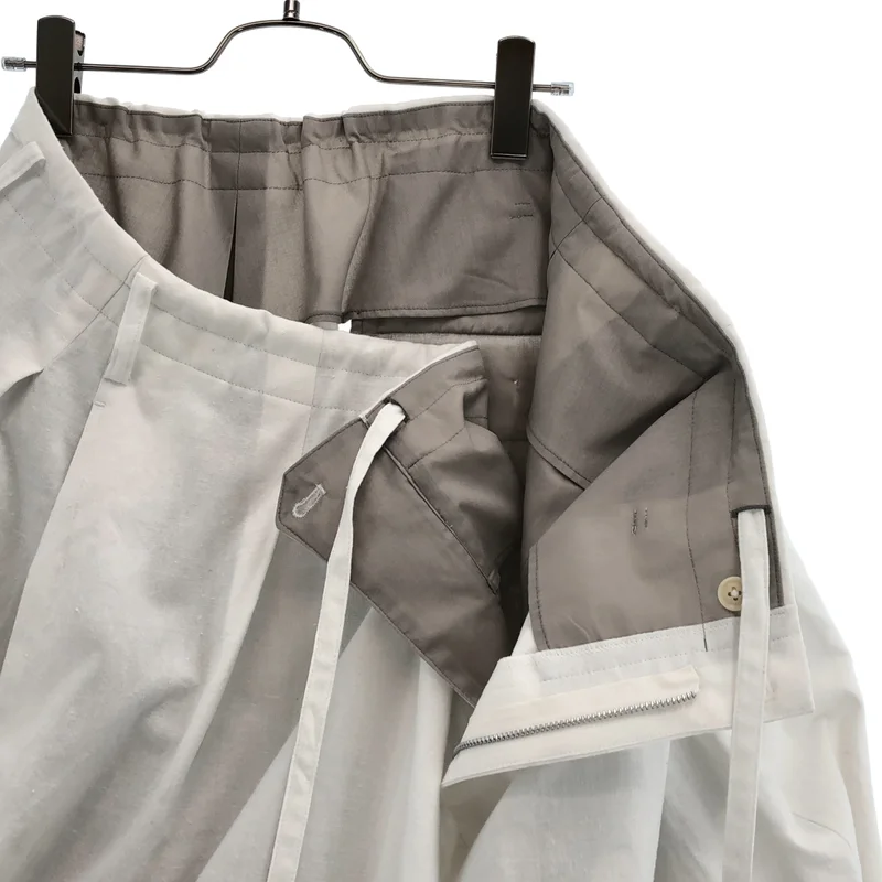 YOHJI YAMAMOTO POUR HOMME / ヨウジヤマモトプールオム | 2026SS | KHADI COTTON DRAPE PANTS カディコットン ドレープパンツ | 2 | メンズ