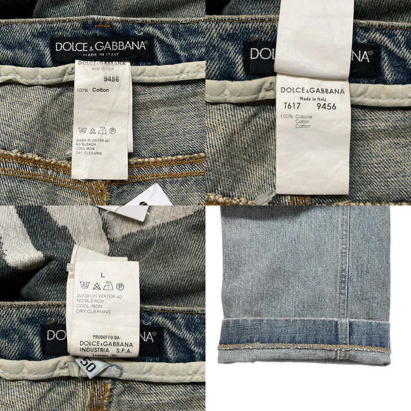 DOLCE＆GABBANA / ドルチェ＆ガッバーナドルガバ | ヴィンテージ加工 グラフィティペイント クラッシュデニムパンツ | 50 | メンズ