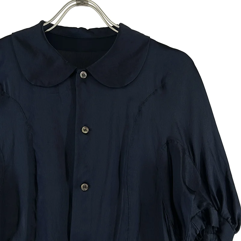COMME des GARCONS / コムデギャルソン | 2016SS | シルク ラウンドカラー シャツ ブラウス | XS | レディース