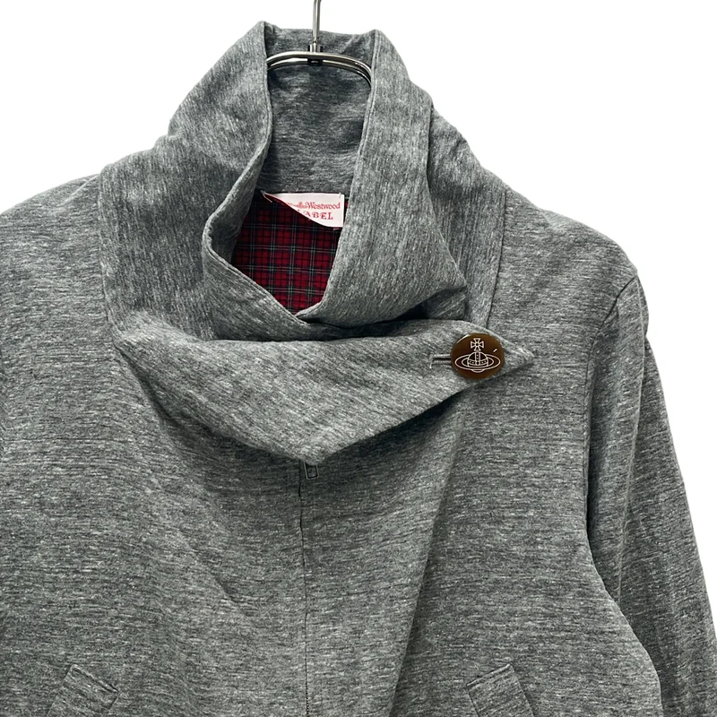 VIVIENNE WESTWOOD RED LABEL / ヴィヴィアンウエストウッドレッドレーベル | コットン ビッグカラー ジップアップブルゾン | M | レディース
