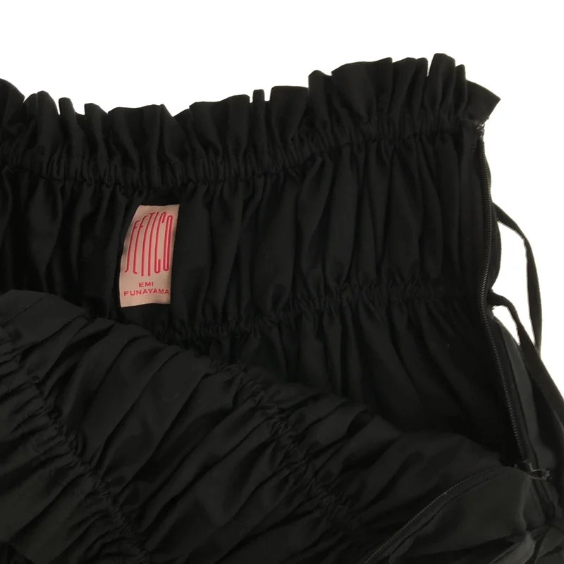 FETICO / フェティコ | 2024SS | GATHERED ORGANIC COTTON MIDI SKIRT ギャザースカート | 1 | レディース