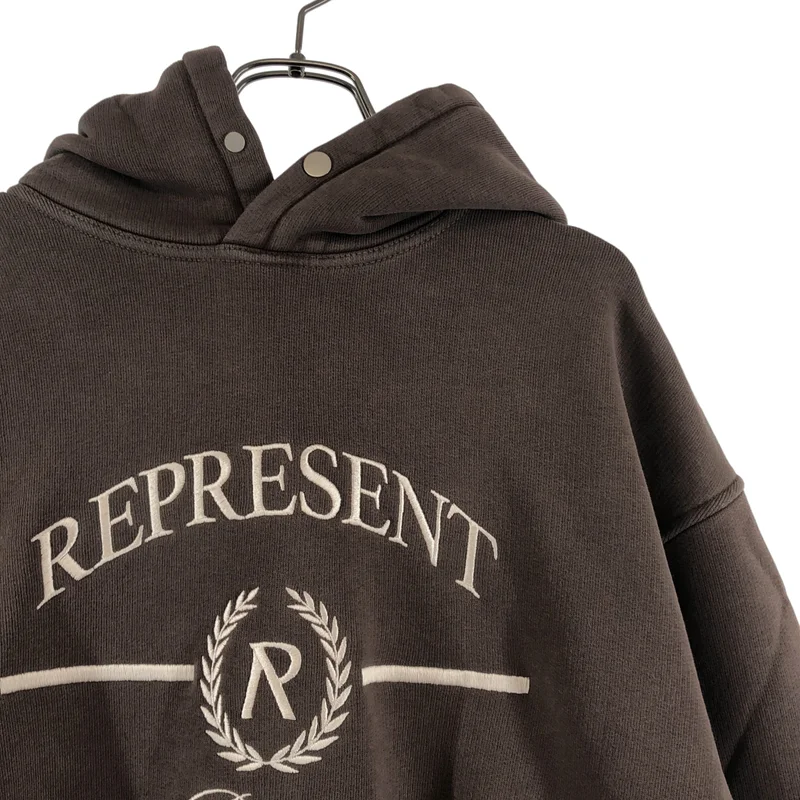 REPRESENT / リプレゼント | CREST HOODIE ロゴ 刺しゅう パーカー | M | メンズ