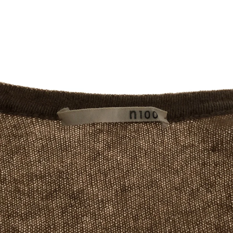 n100 / エヌワンハンドレッド | カシミヤ ボタンレスカーディガン |