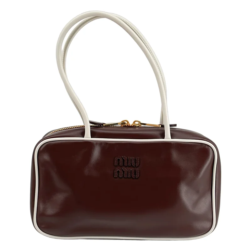 miu miu / ミュウミュウ | SOFTY PIPING ボー バイカラー トップハンドルバッグ | TU | レディース