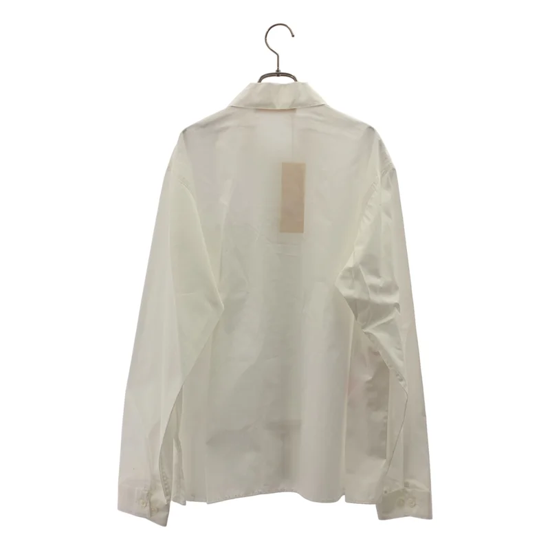 MARNI / マルニ | オーガニックポプリン ロゴ ジップアップ シャツ | 48 | メンズ
