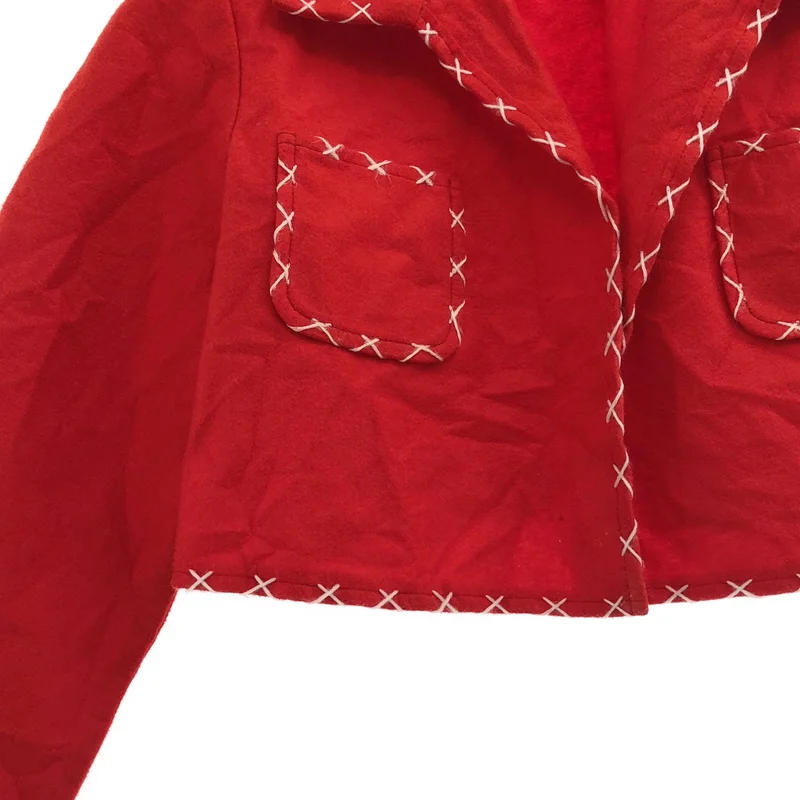 COMME des GARCONS GIRL / コムデギャルソンガール | 2021AW | ポリエステル ステッチワーク シングルジャケット | S | レディース
