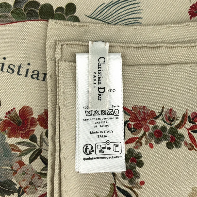 Christian Dior / クリスチャンディオール | シルク スクエアスカーフ 25JAH090ZKDO |