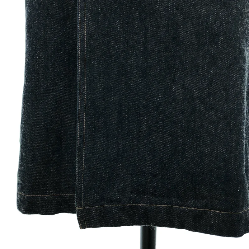 COMME des GARCONS HOMME / コムデギャルソンオム | 2003AW | 製品洗い チンストラップ ベルテッド デニム オーバーコート | M | メンズ