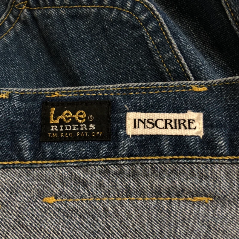 INSCRIRE / アンスクリア | ×lee sweat pants / ドローストリング スウェット デニムパンツ | S | レディース