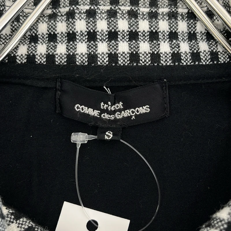 tricot COMME des GARCONS / トリココムデギャルソン | 2014SS | コットン レース切替 丸襟 シャツ トップス | S | レディース