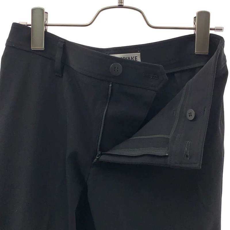 ISSEY MIYAKE / イッセイミヤケ | ナイロン 裾ジップ ストレッチ テーパードパンツ | 1 | レディース