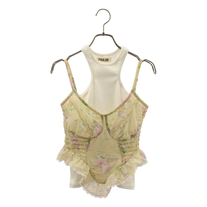 POOLDE / プールデ | 2026SS | INVERSE LAYERED TOP レイヤード トップス | F | レディース