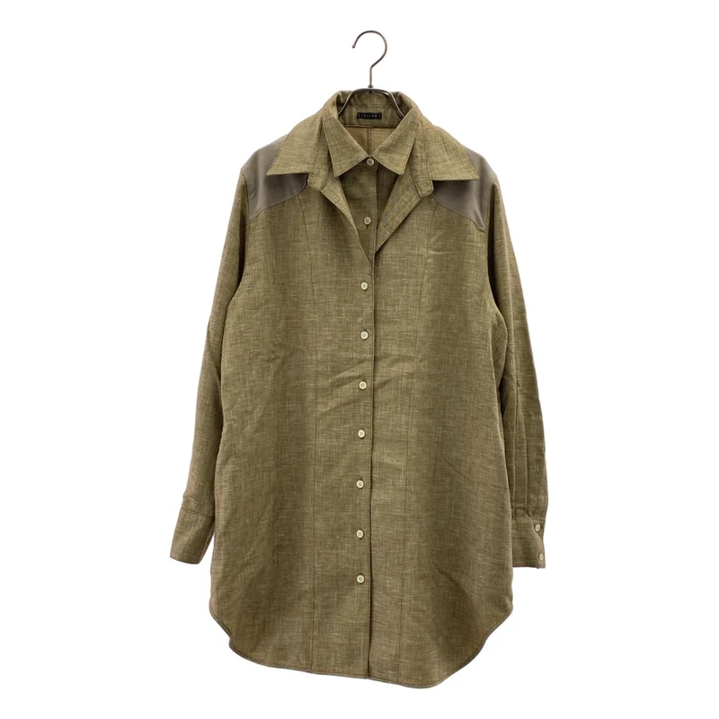 LUDLOW / ラドロー | 2026SS | Oversized shirt in Linen ウール リネン混 ダブルシャツ |