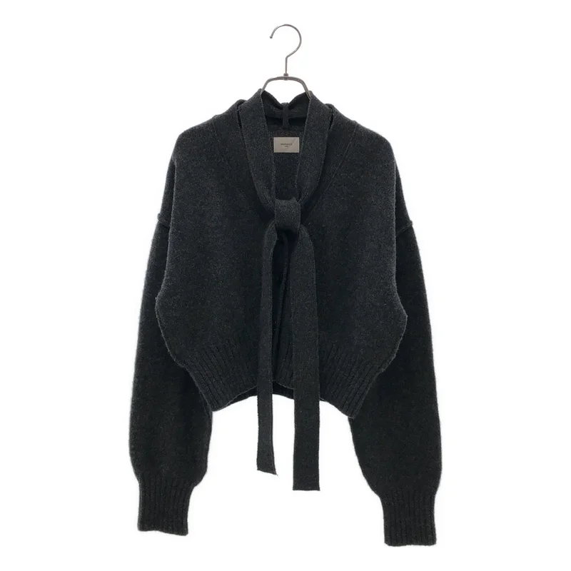 WRAPINKNOT / ラッピンノット | Low-gauge Plain St Knit Vneck CD ショート カーディガン | 0 | レディース