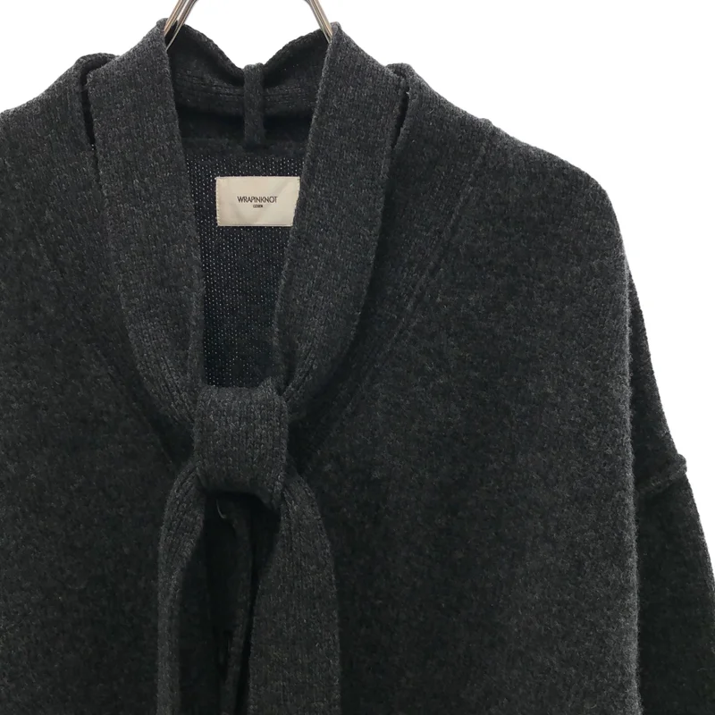 WRAPINKNOT / ラッピンノット | Low-gauge Plain St Knit Vneck CD ショート カーディガン | 0 | レディース