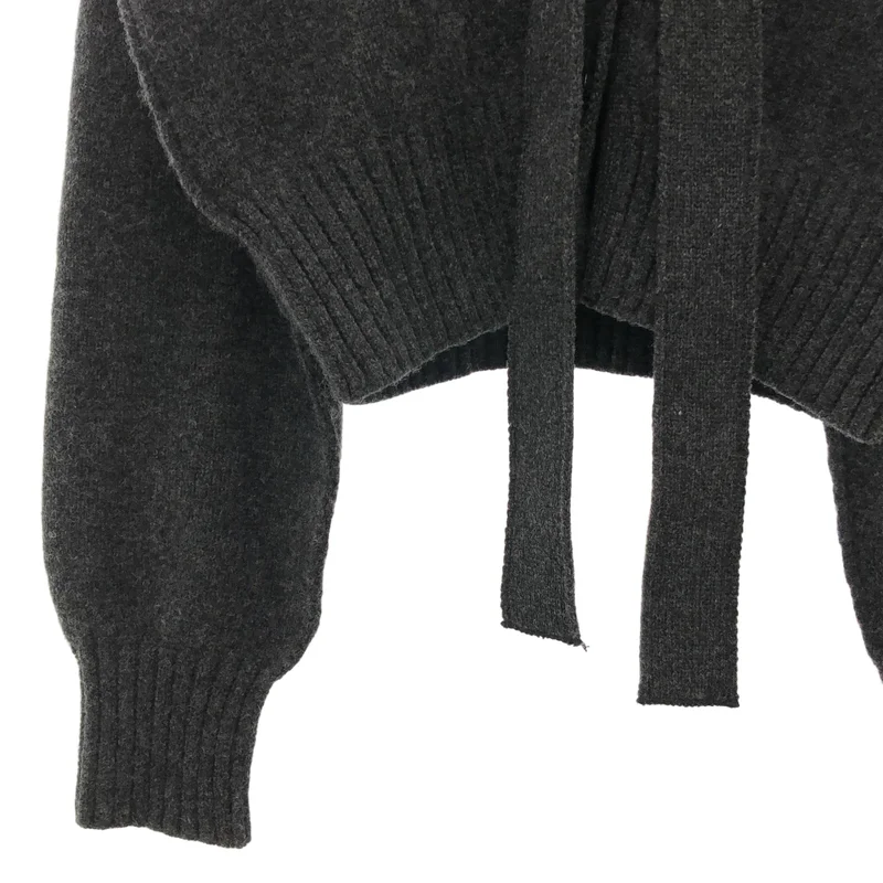 WRAPINKNOT / ラッピンノット | Low-gauge Plain St Knit Vneck CD ショート カーディガン | 0 | レディース
