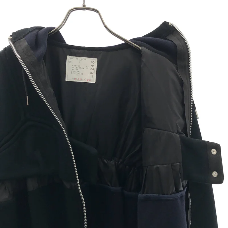 sacai / サカイ | 2022AW | Sweat Zip Up Blouson / スウェット ジップアップ ブルゾン ジャケット | 4 | レディース