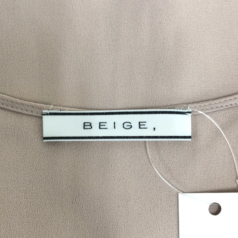 BEIGE， / ベイジ | 金ボタン ノーカラー シャツ ブラウス | 2 | レディース