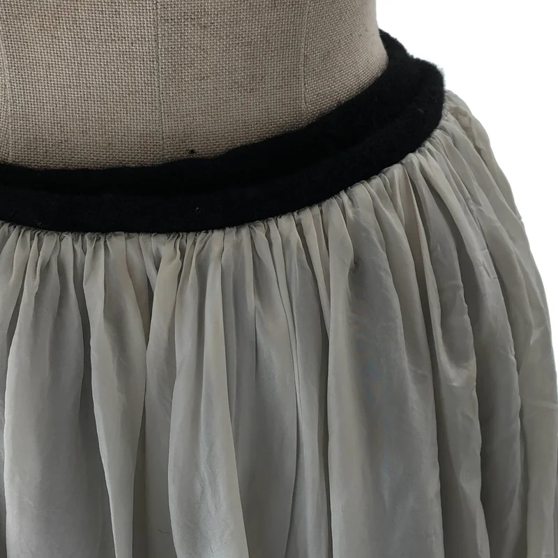 COMME des GARCONS / コムデギャルソン | 2021AW | 製品加工 ウール ギャザー レイヤードスカート | S | レディース