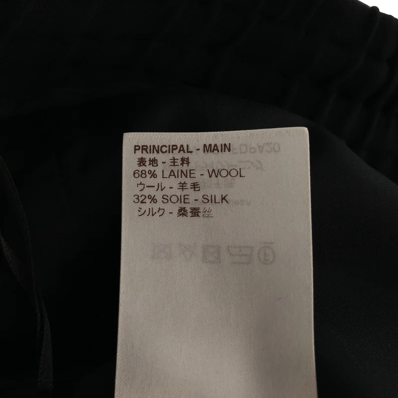 Louis Vuitton / ルイヴィトン | ウール シルク ワイド スリット イージーパンツ | 34 | レディース