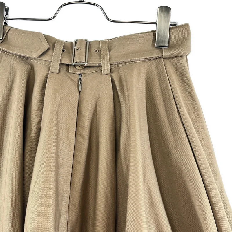 foufou / フーフー | new big flare trench skirt ベルテッド ニュービッグ フレア トレンチスカート | 0 | レディース