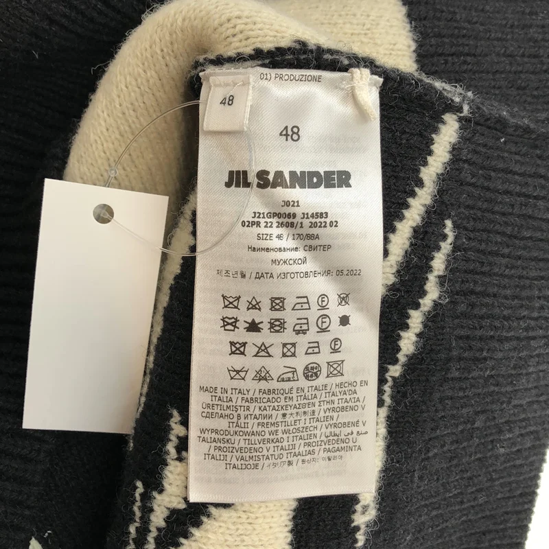 JIL SANDER / ジルサンダー | 2022AW | 星座 インターシャ ニット J21GP0069 J14583 | 48 | メンズ