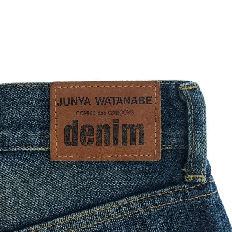 JUNYA WATANABE COMME des GARCONS / ジュンヤワタナベ | 2013AW | パッチワーク ボタンフライ デニムパンツ | XS | メンズ