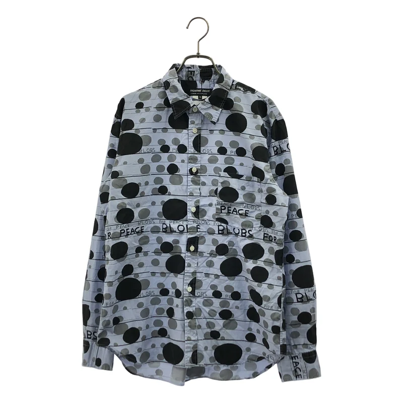 COMME des GARCONS HOMME DEUX / コムデギャルソンオムドゥ | 2021AW | David Shrigley / 総柄 シャツ | M | メンズ