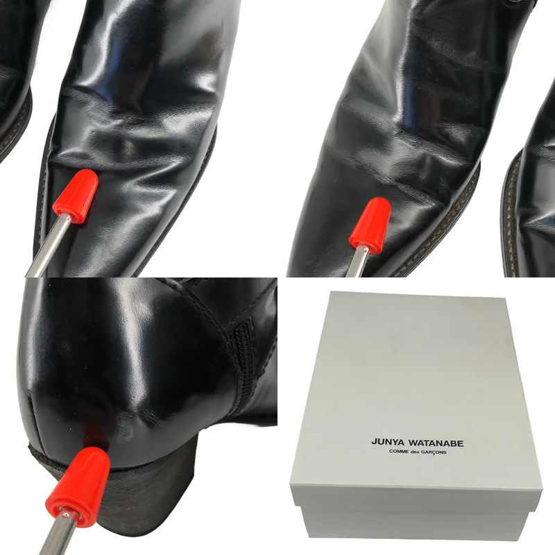 JUNYA WATANABE COMME des GARCONS / ジュンヤワタナベ | レザー ポインテッドトゥ ジョッパーブーツ | M | レディース