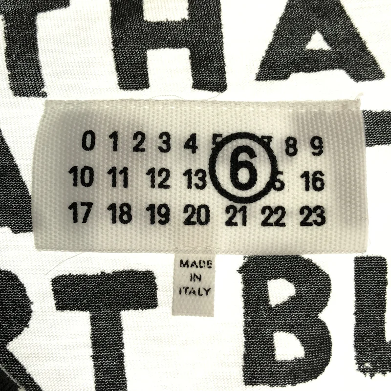 MM6 Maison Margiela / エムエムシックスメゾンマルジェラ | 2025SS | SIDA Vネック エイズ Tシャツ | XS | レディース